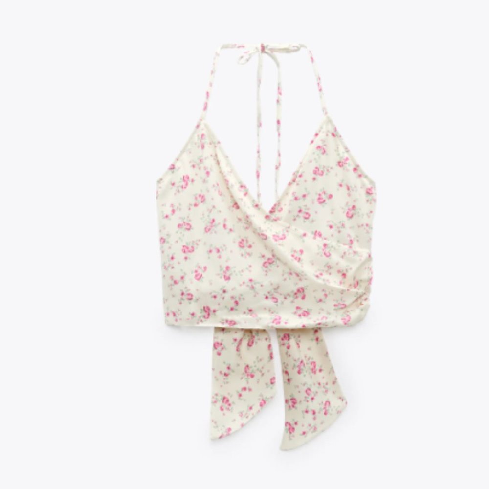 Floral Print Crop Top - Never Worn